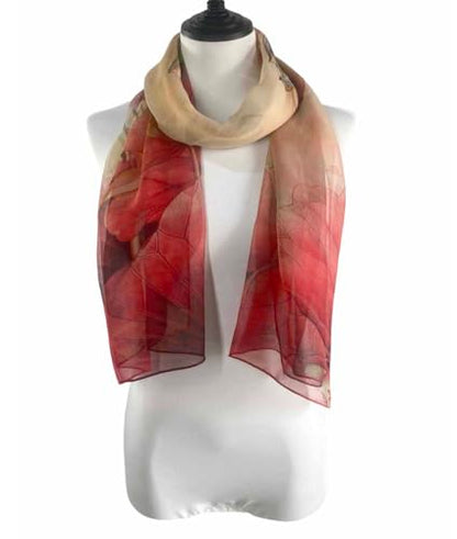 Acotavie Scarfs for Women Lightweight Fashion Scarves Print Floral Pattern Scarf Shawl Wraps - color: W04