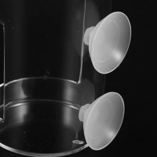 HEMOTON Fish Feeding Cup with Suction Cups Aquarium Feeding Ring Fish Food Holder Tube Round Sinking Feeder Tool Suitable for Aquarium Supplies