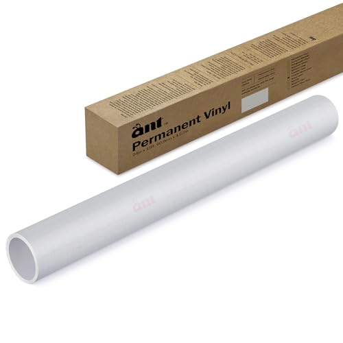 Ant 24inch x 15ft Frosted Matte Etched Adhesive Vinyl All-Weather Fade Proof, Indoor Outdoor Use Bathroom Door Window Covering Decorative Frosting Stickers (24inch x 15ft, Light Gray) - color: Light Gray, size: 24inch x 15ft