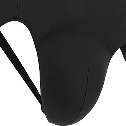 Groin Protector for Boxing, Muay Thai, Kickboxing and MMA Sparring, Taekwondo Fighting Abdominal Protector for Men - size: blue