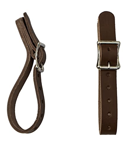 1844 Helko Werk Made in USA Genuine Leather Axe Hangers Pair Black 8878ABK | Frontier Collection Premium Leather Wall Hanging Straps Adjustable Buckle Axes Hatchets Heavy Duty Tools for Display - color: Black