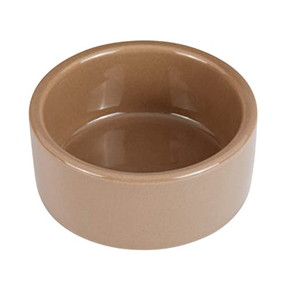 Kaytee Stoneware Ceramic Pet Hamster Bowl, Brown, 3-Inch - size: 3 in