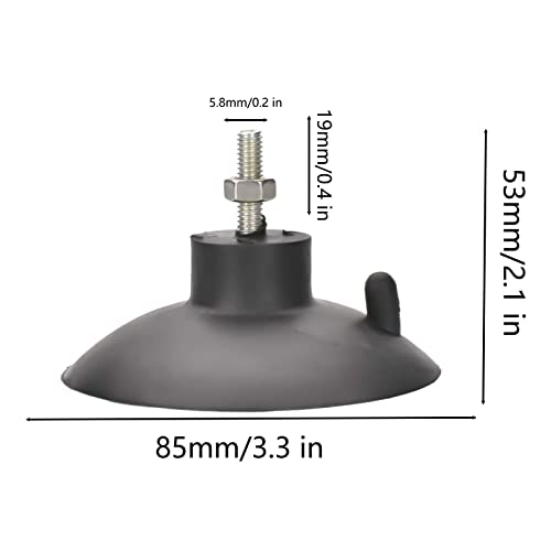 4 PCs French Fry Suction Cup Feet Commercial Suction Cup Feet with Screws for Industrial Commercial French Fry Cutter (Black) - color: Black