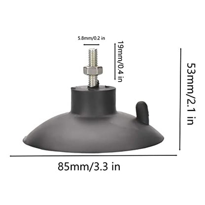 4 PCs French Fry Suction Cup Feet Commercial Suction Cup Feet with Screws for Industrial Commercial French Fry Cutter (Black) - color: Black