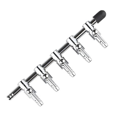 Aquarium Fish Tank Air Flow Control Lever Pump 5 Way Inline Manifold Air Flow Pump Tubing Splitter Lever Control Valve 3-Pack