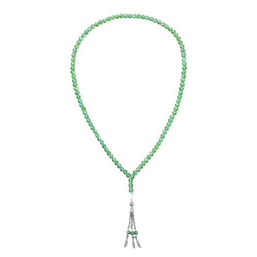 Allah Muslim Prayer 8mm 99 Beads Tesbih Tasbeeh Misbaha Rosary Tasbih - color: Green