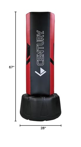 Century Wavemaster 2XL Pro Freestanding Punching Bag for Adults - Color Options | Boxing Bag with Stand | Punching Dummy & Kickboxing Bag | Heavy Punching Bag | Adjustable Martial Arts Kicking Bags - color: Triad White/Blue