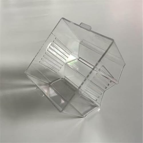 Baby Fish Breeding Box Clear Isolation Aquarium Hatchery Incubator with Suction Cups for Newborns Shrimp Fish Hatchery - color: Blue