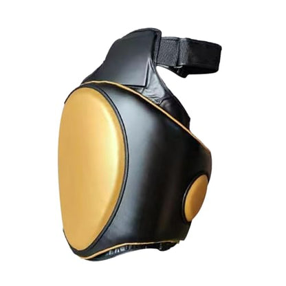 Yiju Kickboxing Thigh Pad Leg Kick Pad Versatile Body Protector Protect Pad for Taekwondo Karate Boxing Coach Trainer Equipment - color: Gold Right