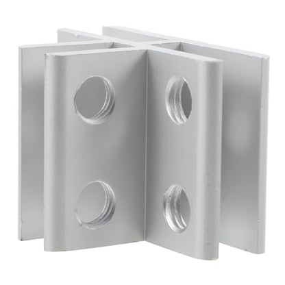 FOMIYES Glass Bracket Holder and Mirror Clips for Frameless Glass 5-8mm Thickness, Silver Aluminium Alloy Side Clamp for Aquarium Cover and Shelf Support in Home Improvement Tools