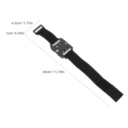 OUNONA 2pcs Wrist Score Counter for Tennis, Cricket, Adjustable Strap Manual Points & Games Dials, Manual Dial Match Score Keeper for Coaching