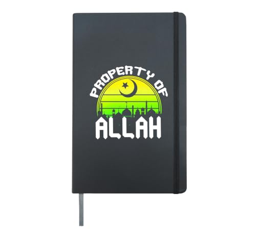 Property Of Allah | Mosque Islamic Religion | Quran Muslim Hardcover Journal, Black