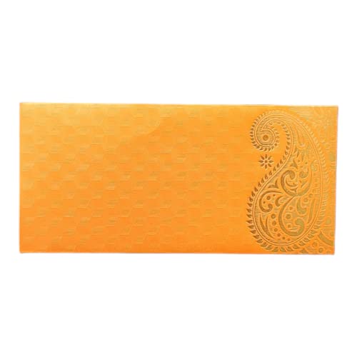Jhintemetic® - Pack of 25 Matellic 5 Colours of 5 Each Randomly Picked Colourful Designer Shagun Lifafa/Money Gift Envelope with Golden Ambi for Gifting Money on any occasion