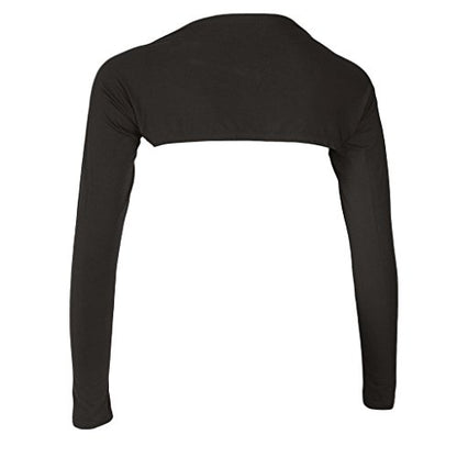 LoveinDIY Full Arm Sleeves Shrug Hijab Ramadan Islamic Stretchy Modal One Piece - color: Coffee