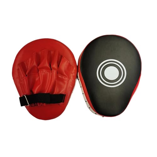 Boxing Focus Mitts Training Pads, Red and Black, 7.5 x 9.8 inches