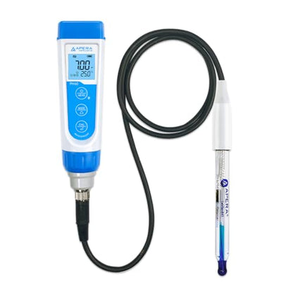 Apera Instruments PH60-SA Handheld pH Meter Tester Kit with LabSen 845 ATC pH Electrode for Lab-Grade pH Measurement in Strong Alkaline or High Salinity Water Solutions - style: For Strong Alkaline Solutions