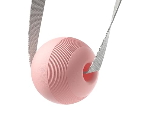 VICSKY Myofascial Release Massage Ball with Handles - Trigger Point Ball for Leg, Neck, Foot Pain Relief, Adjustable Strap, Deep Tissue & Muscle Relaxation, Pressure Release Tool (Pink) - color: B: Pink, Single Ball