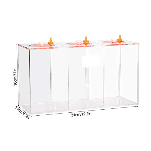 Transparent Acrylic Dosing Pump Store Reservoir Titration Tank Aquarium Sturdy Durable with Scale for Aquarium Reef Tank 2.5L 4.5L Capacity (DT-45 4.5L) - size: DT-45 4.5L