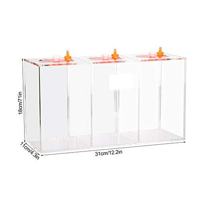 Transparent Acrylic Dosing Pump Store Reservoir Titration Tank Aquarium Sturdy Durable with Scale for Aquarium Reef Tank 2.5L 4.5L Capacity (DT-45 4.5L) - size: DT-45 4.5L
