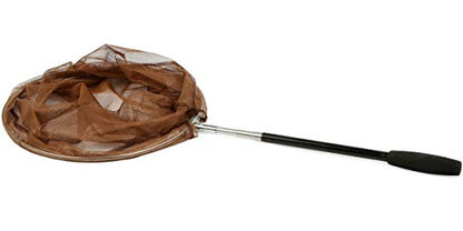 RESTCLOUD Bait Net and Fishing Landing Net with Telescoping Pole Handle Extends to 59 inches - color: Brown