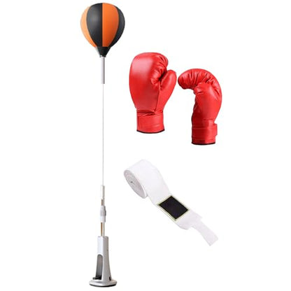 Boxing Reflex Bag With Stand, Reflex Bag, Strong Rebound Speed Ba-g Boxing, Punching Bags For Adults, Home Gym Accessories, Height Adjustable Gym Supplies - color: 130-150cm