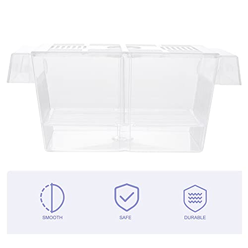 balacoo 1pc Aquarium Breeding Box Cups Isolation Incubator for Fish and Shrimp Easy Installation Water Material for Optimal Fish Survival