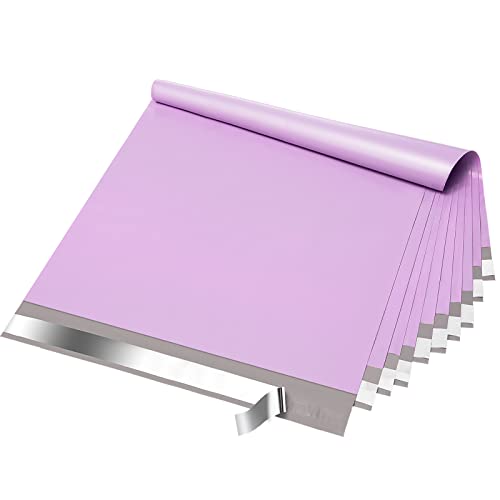 Fuxury Large Poly Mailers 19x24 Inch 50 Pcs, Waterproof Shipping Bags for Clothing, Strong Adhesive Shipping Envelopes for Small Business Suppliers, Self Seal Mailers Poly Bags Mailing Bags Purple - color: Light Purple, size: 19x24" 50pcs