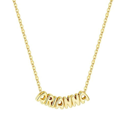 M MOOHAM Mothers Day Gifts - Custom Name Necklace 14K Gold Plated Necklace Personalized Monogram Pendant Name Necklaces for Women Trendy Jewelry Gifts for Women Mom Her Birthday Gifts - style: Arianna