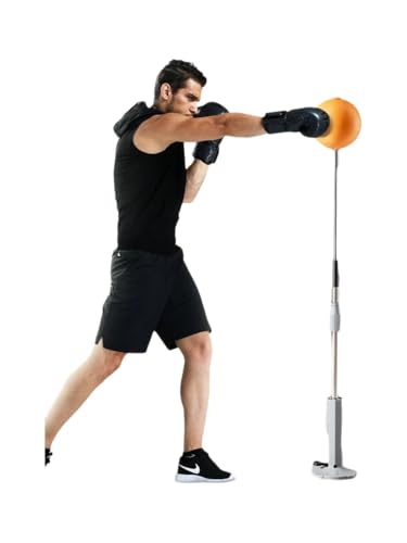 Boxing Punching Bag Boxing Equipment, Floor Standing with Stand Boxing Speed Ball,Punching Free Standing Boxing with Adjustable Height Strong Durable Spring Teenagers - size: 120-135cm/47.2-60.2inch