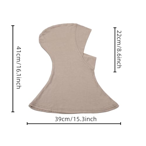 Yeieeo 4PCS Hijab Undercap for Women, No Slip Full Coverage Hijab Inner Cap, Soft Underscarf Breathable Headwear - color: Light Khaki