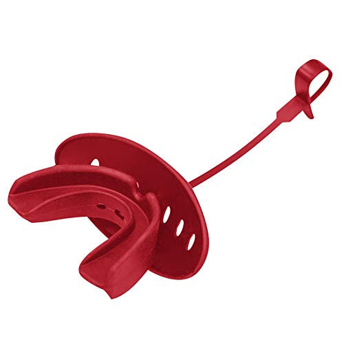 Champro Mouthguard with Lip Protector - color: Scarlet, size: Youth