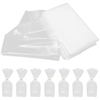 50pcs Ornamental Fish Transport Bags with Oxygen Small Plastic Fish Shipping Bags with Flat Bottom and Handle for Aquarium Packaging