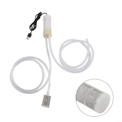 5V Self Priming Pump, USB Water Pump, 4L/Min Flow Rate, Plastic Body, 6MM Tube ID, For Aquarium, Balcony, Travel, Outdoor Use(1 Meter) - size: 1 Meter