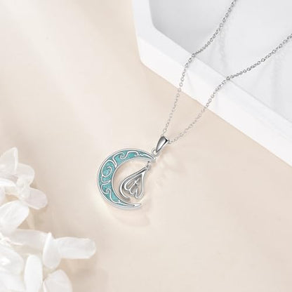 TIGER RIDER Allah 925 Sterling Silver Necklace Islamic Muslim Pendant Amulet Protector Jewelry Gift for Women Birthday Christmas