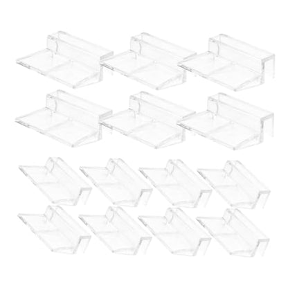 UKCOCO 15pcs Acrylic Aquarium Lid Clips Durable Fish Tank Cover Support Clamps for Rimless Aquariums Stable Top Holder for Covers Versatile Easy to Clean