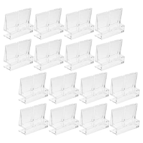 Ipetboom 16pcs Aquarium Lid Clips for Acrylic Support Racks for Fish Tank Securely Prevents Fish Jumping Aquarium Accessory for Easy Maintenance