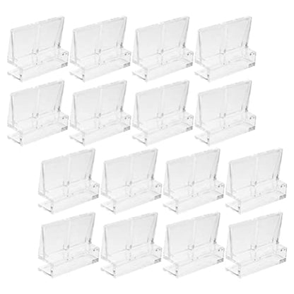Ipetboom 16pcs Aquarium Lid Clips for Acrylic Support Racks for Fish Tank Securely Prevents Fish Jumping Aquarium Accessory for Easy Maintenance