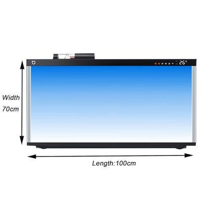 Fish Tank Background Film, Waterproof Aquarium Sticker to Hide Equipment and Enhance Aquascaping Design for Home and Office,100x70cm - size: 100x70cm