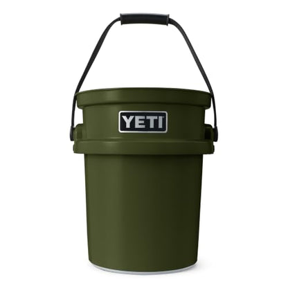 YETI Loadout 5-Gallon Bucket, Impact Resistant Fishing/Utility Bucket - color: Olive