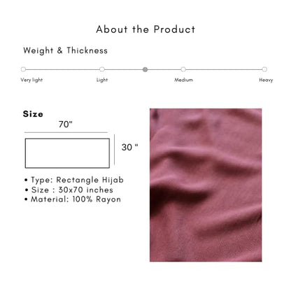 Modal Hijab for Women | Headscarf - color: Petals Modal - Plain Hijab