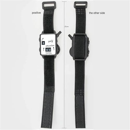 Golf Stroke Counter 2 Pcs Golf Stroke Counter with Wristband Manual Score Keeper Watch Portable Mini Scorers for Sport Teacher