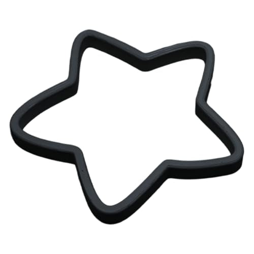 Fish Feeding Portals for Betta & Aquariums | Floating Food Rings & Breathing Windows (Multiple Shapes & Colors) (Star - Black) - color: Star - Black