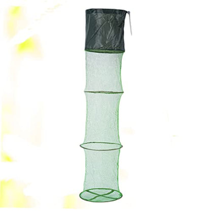 Yardwe Collapsible Fishing Net Lightweight Mesh Tuck Net for Fish Shrimp Use Fishing Tool for Lakes Rivers Sea - size: 200.00X30.00X30.00CM