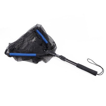 RESTCLOUD Fishing Landing Net with Telescoping Pole Handle, Fishing net Freshwater for Kids Men Women, Extend to 40-63 Inches - style: O: Aluminum Handle With Deep Net and Small Mesh, 35.4" Full