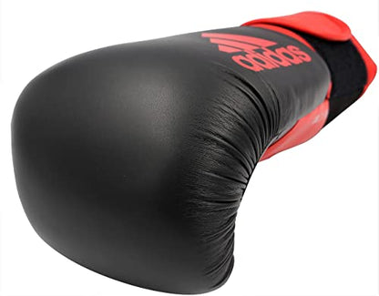 Adidas Hybrid 100 Boxing Gloves – Adult Boxing Gloves for Sparring, Training & Heavy Bag – Kickboxing Gloves for Women & Men - size: 14 oz