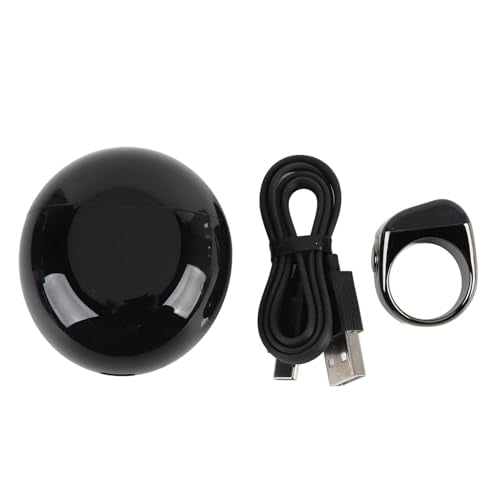 Bewinner Smart Tasbih Finger Counter, Rechargeable Pray Time Reminder Digital Finger Rings, IP67 Water Proof Smart Ring Counter for Muslims, Prayer, Reminder (20mm)