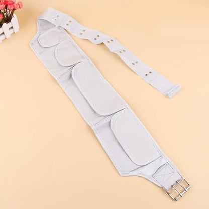 Hajj Umrah Waist Belt Ihram Pilgrimage Bag with Zip Pockets for Passport Money Travel Organizer - color: Four-pocket Style