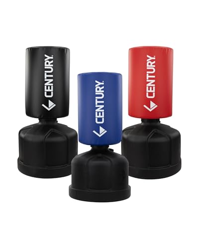 Century Wavemaster Powerline Extra Large, Freestanding Kickboxing Bag, Martial Arts Punching Bag, Eight Height Adjustments, Karate, Tae Kwon Do, MMA, High-Density Foam - color: Blue