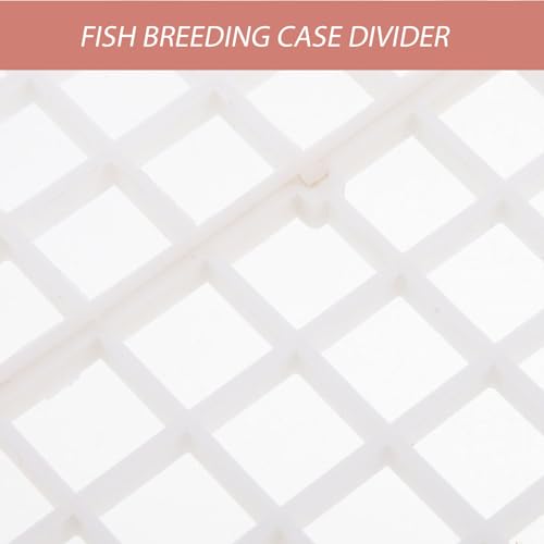 6pcs Aquarium Fish Tank Divider Isolation Board with Filter Tray, 30x15cm White Egg Crate Panel for Fish Breeding and Tank Separation