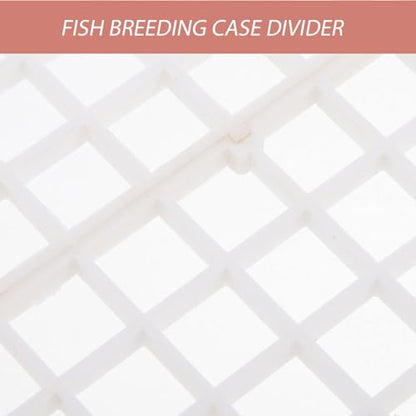 6pcs Aquarium Fish Tank Divider Isolation Board with Filter Tray, 30x15cm White Egg Crate Panel for Fish Breeding and Tank Separation